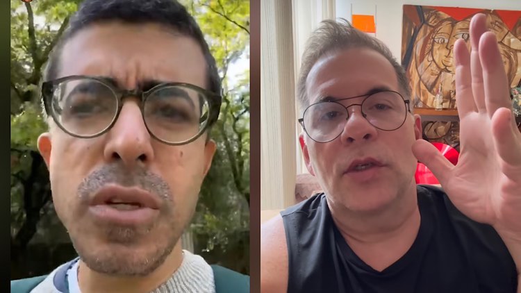 Leandro Hassum defende Marcius Melhem.