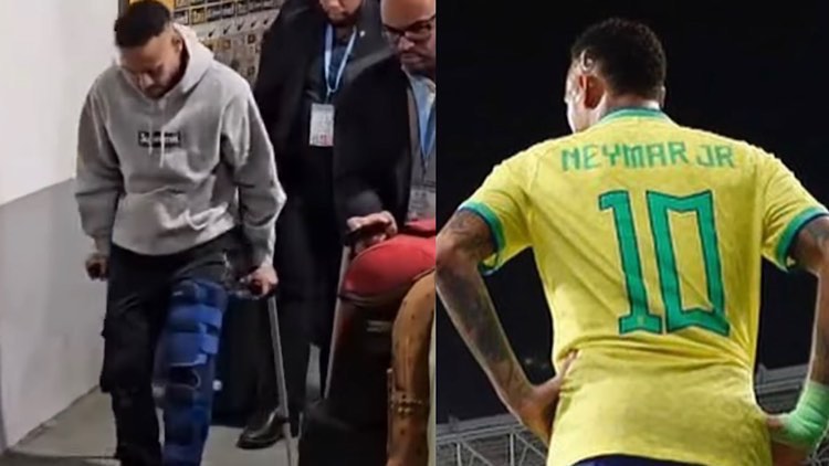 Neymar fraturou joelho.