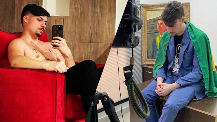 Renan Bolsonaro tem suposta nude vazada.