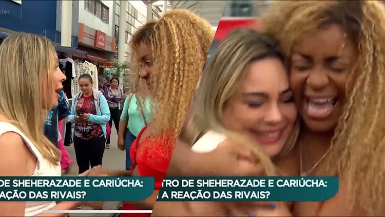 Rachel Sheherazade e Cariúcha se reencontram após saída de A Fazenda 15