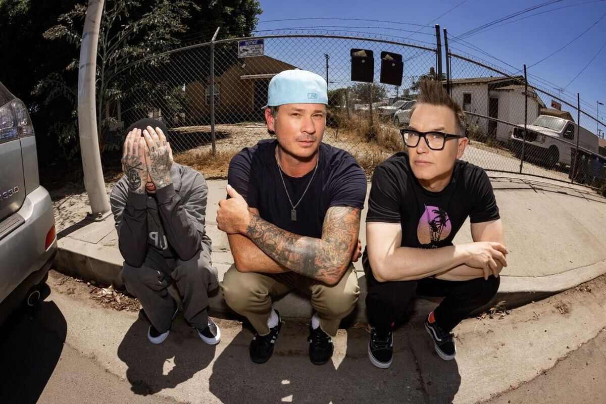 Os três integrantes da banda Blink-182