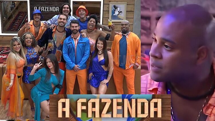 A Fazenda 15, Black fica revoltado durante a festa.