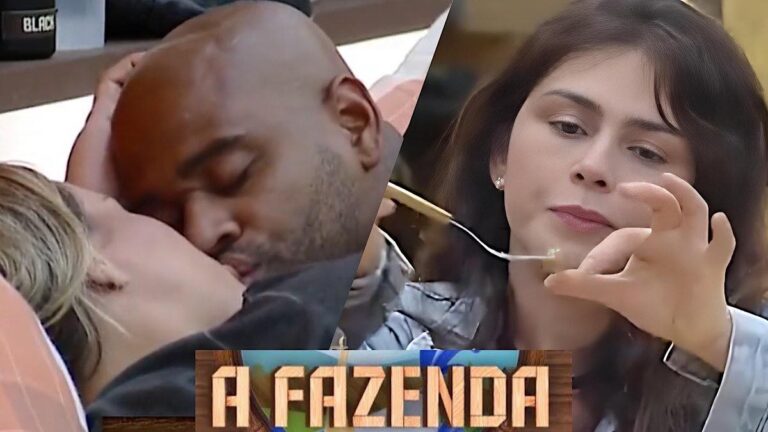 Madrugada de A Fazenda 15 tem carinho entre Cezar Black e Kally.