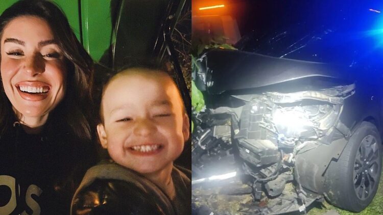 Bianca Andrade sofre acidente de carro em SP.