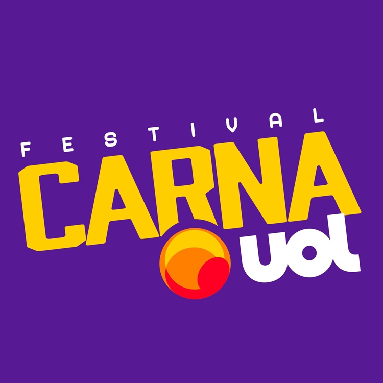 Logo do festival CarnaUOL em fundo roxo