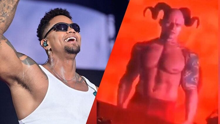 Léo Santana abre show com “diabo” em telão e é acusado de satanismo: “Sou um homem de Deus”