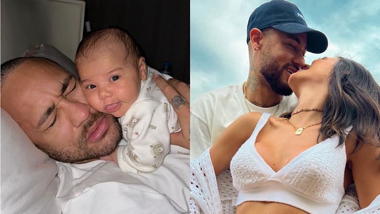 Neymar, Bruna Biancardi e Mavie.
