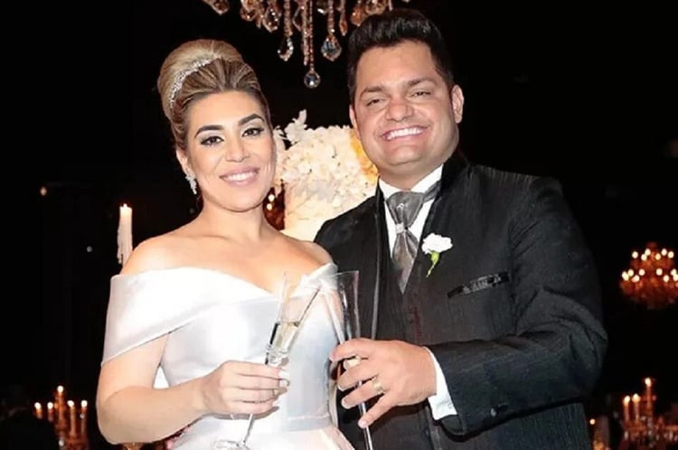 Naiara Azevedo e Rafael Cabral se casando em 2016.