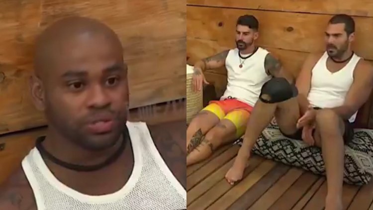Cezar Black cai no choro em A Fazenda 15.