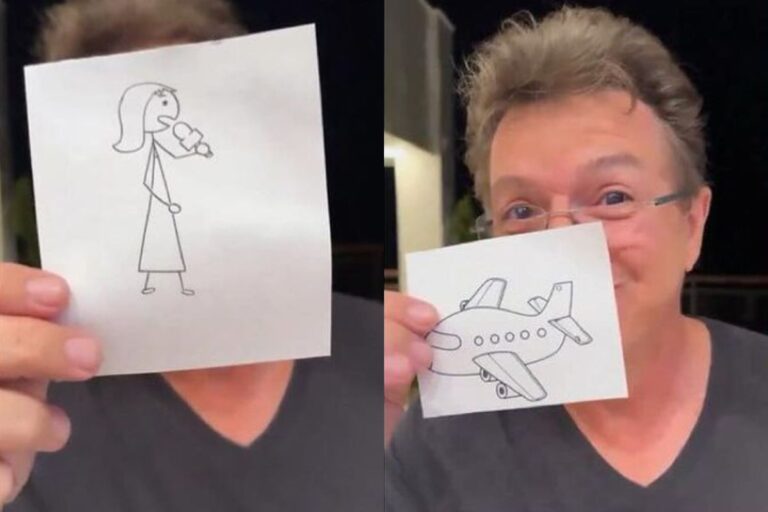 Diretor Boninho mostrando alguns desenhos em reel no Instagram