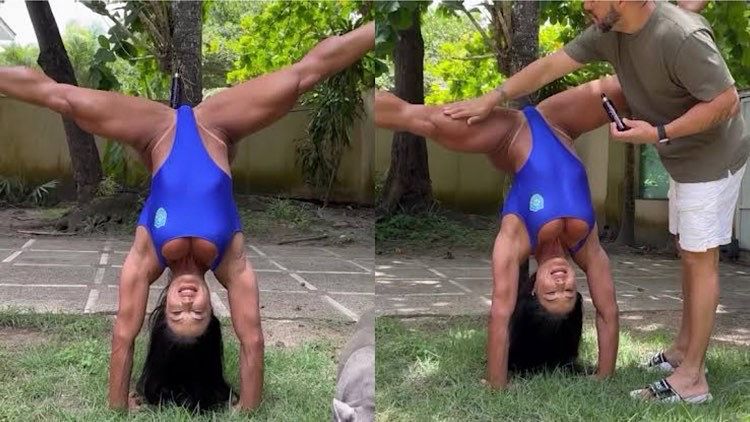 Gracyanne Barbosa e Belo protagonizam cena inusitada.