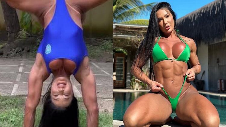 Gracyanne Barbosa e Belo protagonizam cena inusitada.