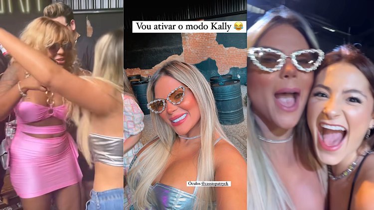 Kally Fonseca cai em festa e esquece Cezar Black de A Fazenda de vez.