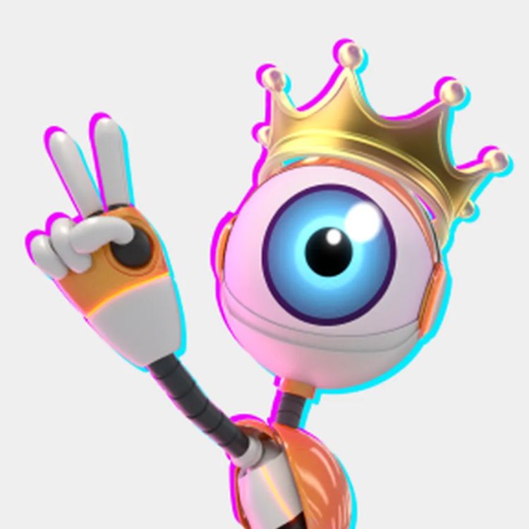 Robô do BBB usando coroa