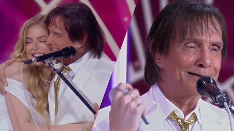 Luísa Sonza canta com Roberto Carlos.