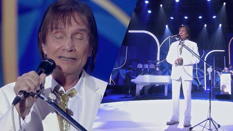 Luísa Sonza canta com Roberto Carlos.