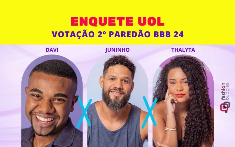 Quem sai do BBB 24? Enquete UOL atualizada agora já mostra quem será eliminado no 2º Paredão