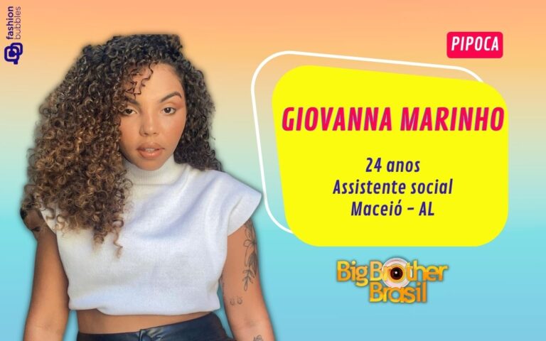 Montagem com foto de Giovanna Marinho da Pipoca do BBB 24
