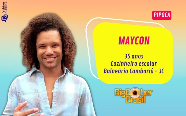 Montagem com foto de Maycon Cosmer Pipoca do BBB 24
