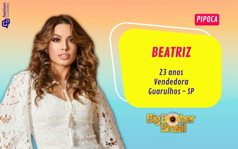Montagem com foto de Beatriz Brasil da Pipoca do BBB 24