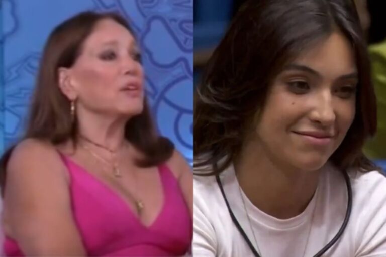 Montagem com duas fotos da atriz Susana Vieira e da TikToker Vanessa Lopes