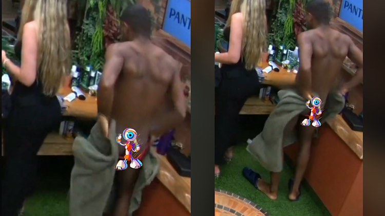 BBB 24, Davi deixa escapar partes íntimas.