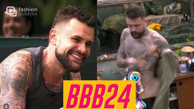 No BBB 24, Vinicius deixa escapar parte íntima após o banho.