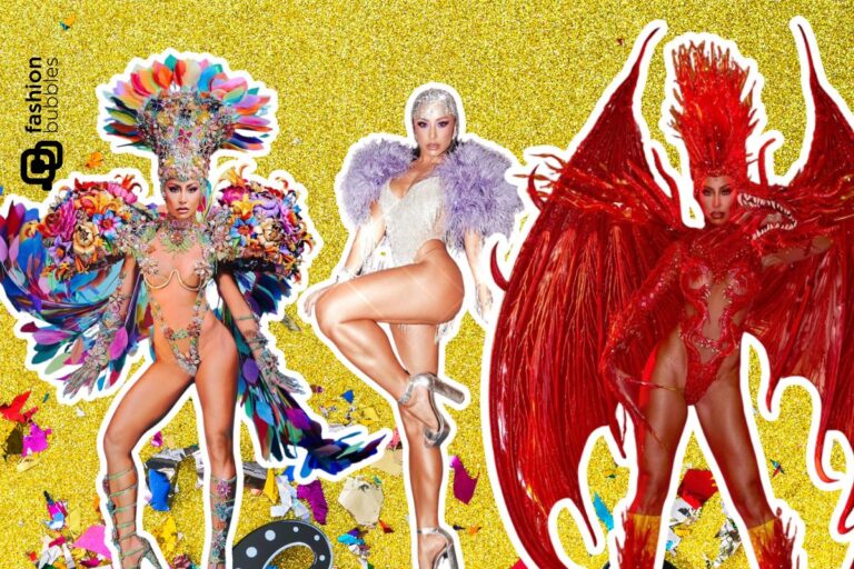 Montagem com algumas fantasias de Sabrina Sato
