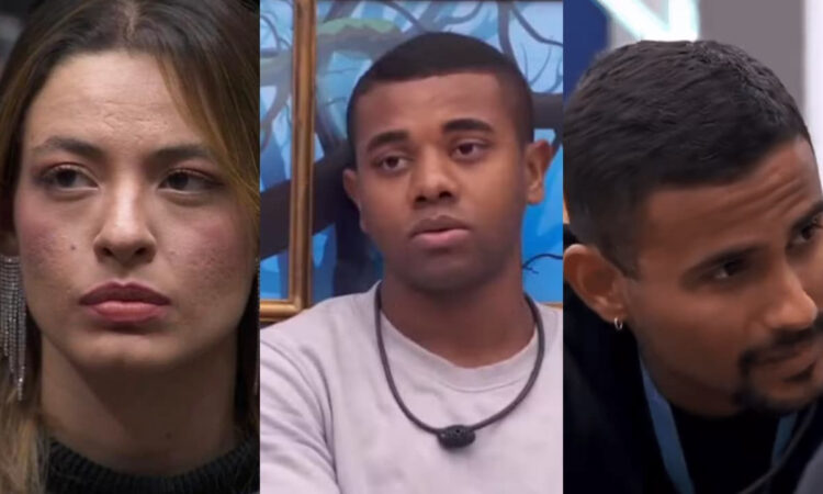 Da esquerda para direita: Beatriz Brasil, Davi Brito e Lucas Pizane