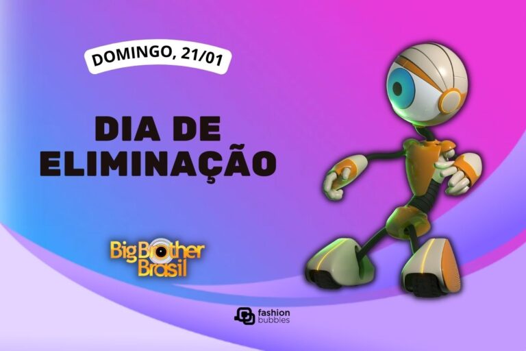 fundo roxo com ilustração de robô ao lado de que horas começa o BBB 24 hoje, 21/01