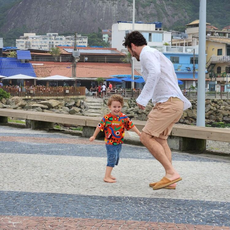 Marcos Veras e seu filho, Davi