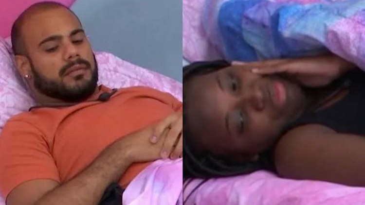 Marcus Vinicius de sunga no BBB 24 e no Instagram.