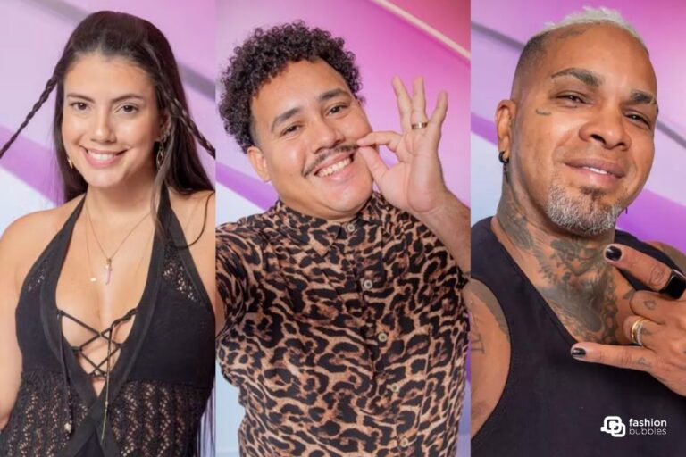 Montagem com Fernanda, Lucas Henrique e Rodriguinho, os 3 que estão no 10º Paredão do BBB 24