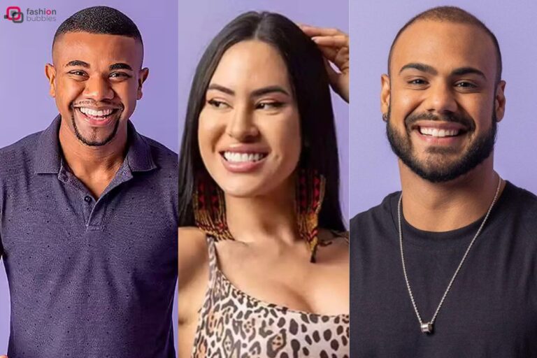 Montagem com Davi, Isabelle e Marcus Vinicius, os 3 que estão no 8º Paredão do BBB 24
