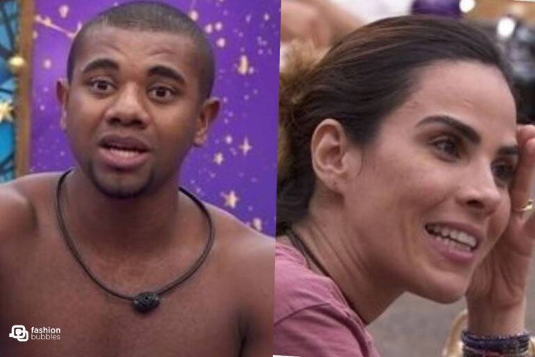Montagem com imagens de Davi e Wanessa Camargo do BBB 24