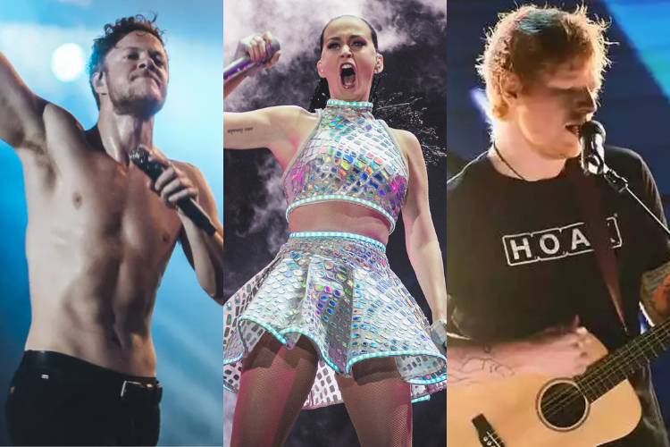 Imagine Dragons Katy Perry e Ed Sheeran no Rock in Rio