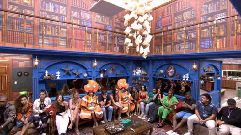 Sala do BBB 24 no dia da 9ª Formação de Paredão
