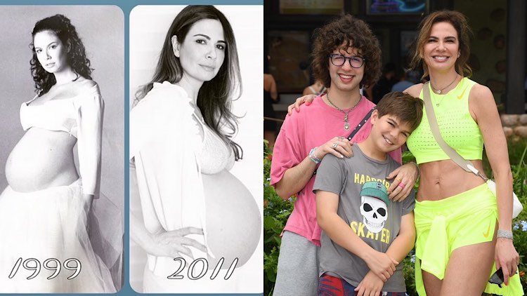Luciana Gimenez relembra gravidez aos 40 anos.