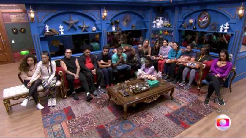 Brothers na sala minutos antes da Prova do Líder