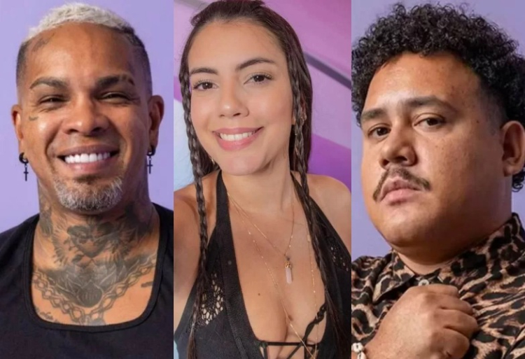 Da esquerda para direita: Rodriguinho, Fernanda e Lucas