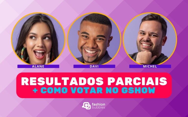 Como votar no Gshow. Da esquerda para direita: Alane, Davi e Michel
