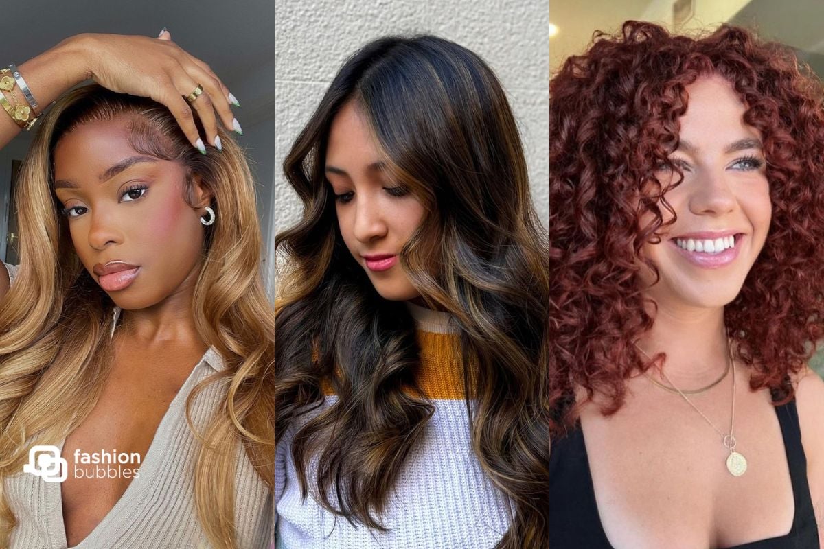 Mulheres exibem cor de cabelo 2024