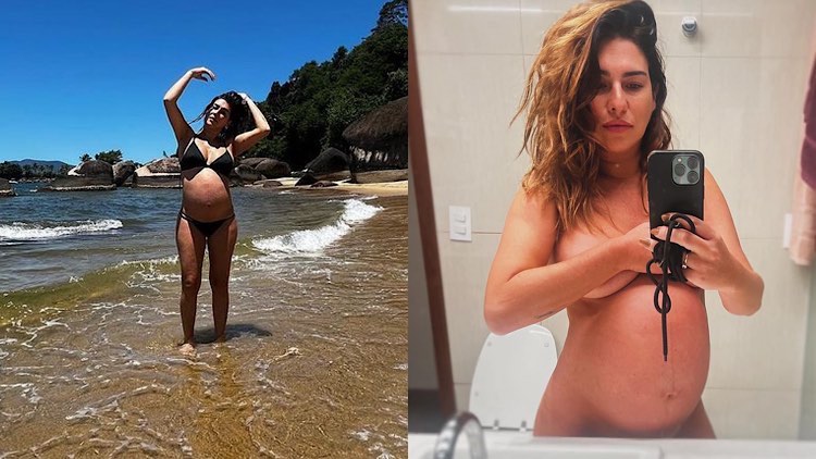 Fernanda Paes Leme faz ensaio nua, prestes a dar a luz à Pilar.