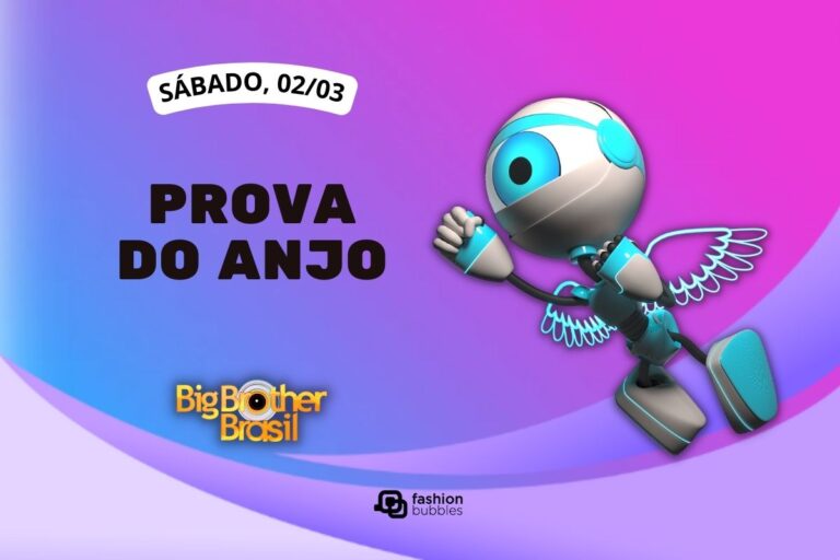 fundo roxo com ilustração de robô ao lado de que horas começa o BBB 24 hoje, 02/03
