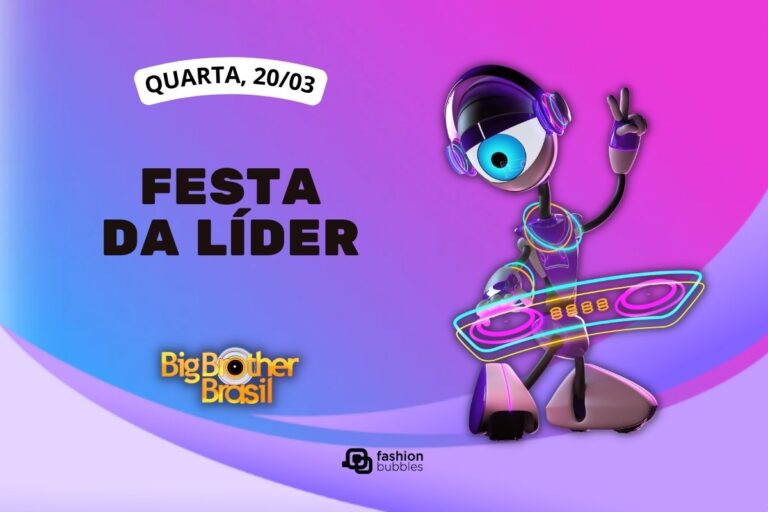 fundo roxo com ilustração de robô ao lado de que horas começa o BBB 24 hoje, 20/03