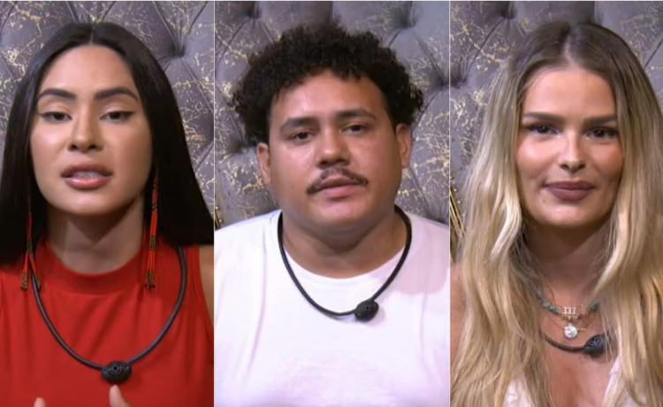Paredão BBB 24. Isabelle, Lucas e Yasmin