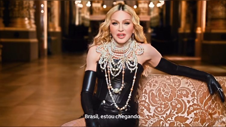 Madonna vem para o Brasil em show no Rio de Janeiro.