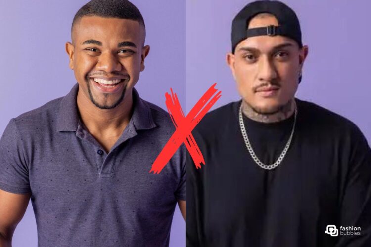 Montagem com Davi e MC Bin Laden, que estão no 17º Paredão do BBB 24