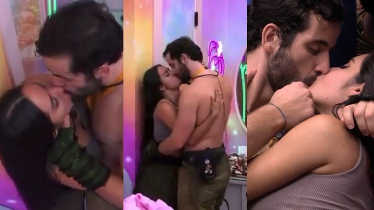 Beijo entre Matteus e Isabelle rolou na última festa do BBB 24.