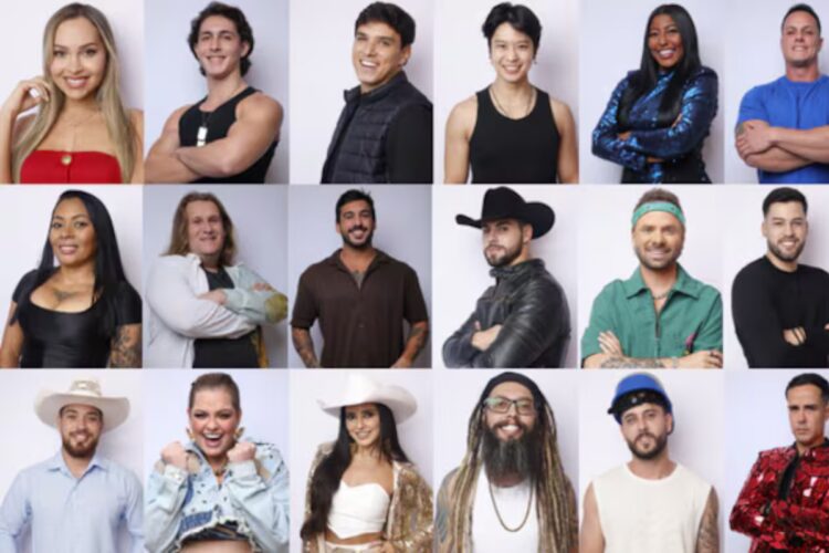 Montagem com foto de alguns dos participantes que estão na Zona de Risco de A Grande Conquista 2